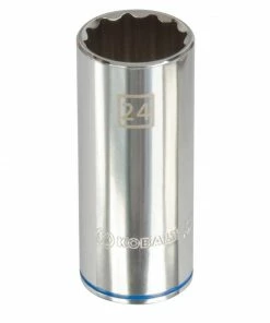 Kobalt Sockets & Socket Sets Metric 1/2-in Drive 12-point 24-mm Deep Socket