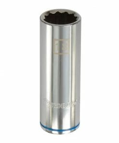 Kobalt Sockets & Socket Sets Metric 1/2-in Drive 12-point 18-mm Deep Socket