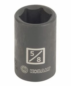 Kobalt Impact Sockets & Impact Socket Sets Standard (SAE) 1/2-in Drive 5/8-in 6-Point Impact Socket
