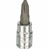 Kobalt Driver Sockets & Sets 1/4-in Drive Ph2 Phillips Bit Phillips Driver Socket