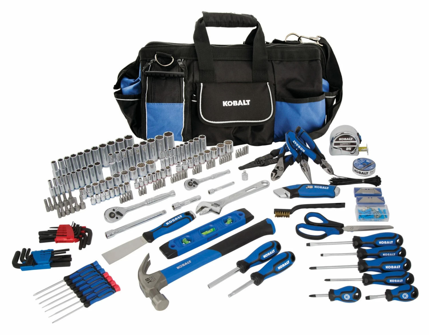 Kobalt Household Tool Sets 230-Piece Household Tool Set with Soft Case 1 Kobalt Household Tool Sets 230-Piece Household Tool Set with Soft Case