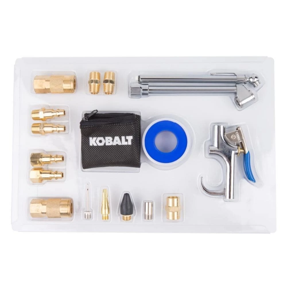 Kobalt Air Compressor Accessories 18-Piece Accessory Kit Ensemble 1 Kobalt Air Compressor Accessories 18-Piece Accessory Kit Ensemble