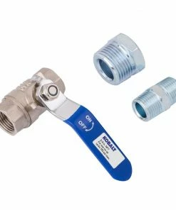 Kobalt Air Compressor Fittings NPT Shut Off Kit with 3/4-in Port 3/8-in