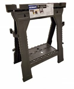 Kobalt Saw Horses 2-Pack 4.1-in W x 32-in H Plastic Saw Horse (1000-lb Capacity) -Household Tools Shop 05015203 scaled