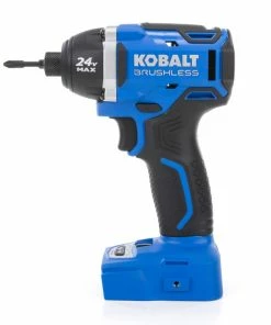 Kobalt Power Tool Combo Kits 2-Tool 24-Volt Max Brushless Power Tool Combo Kit with Soft Case (1-Battery Included and Charger Included) -Household Tools Shop 05395433
