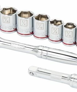 Kobalt Mechanics Tool Sets 11-Piece Standard (SAE) Polished Chrome Mechanics Tool Set (3/8-in)