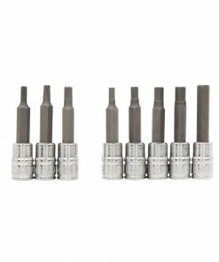 Kobalt Driver Sockets & Sets 42-Piece 3/8-in Drive Set Hex; Torx; Phillips; Flathead Bit Standard (SAE) and Metric Combination Driver Socket Set -Household Tools Shop 07938504 scaled