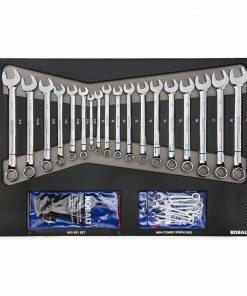Kobalt Mechanics Tool Sets 300-Piece Standard (SAE) and Metric Combination Polished Chrome Mechanics Tool Set (1/4-in; 3/8-in) -Household Tools Shop 08236282