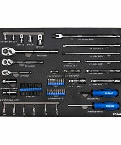 Kobalt Mechanics Tool Sets 300-Piece Standard (SAE) and Metric Combination Polished Chrome Mechanics Tool Set (1/4-in; 3/8-in) -Household Tools Shop 08236283