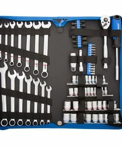 Kobalt Mechanics Tool Sets 80-Piece Standard (SAE) and Metric Combination Polished Chrome Mechanics Tool Set (3/8-in) -Household Tools Shop 08398796