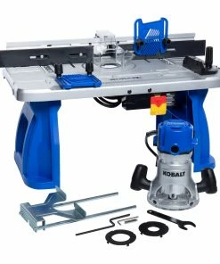 Kobalt Routers 1/4-in and 1/2-in-Amp Fixed Corded Router Table and (Tool Only)