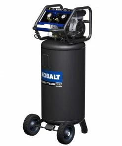 Kobalt Air Compressors Quiet Tech 26-Gallon Single Stage Portable Corded Electric Vertical Air Compressor