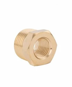 Kobalt Air Compressor Fittings NPT Brass Bushing Adapter 1/2-in (M) x 1/4-in (F) -Household Tools Shop 08614859