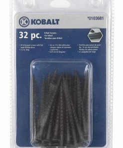 Kobalt Slatwall & Rail Storage Systems 32-Piece 2.5-in Black Phosphate Steel Multipurpose Accessory Kit -Household Tools Shop 08776826