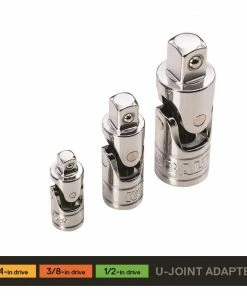 Kobalt Socket Adapters 3-Piece 1/4-in; 3/8-in; 1/2-in to U-Joint