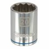 Kobalt Sockets & Socket Sets Metric 1/2-in Drive 12-point 20-mm Shallow Socket