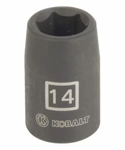 Kobalt Impact Sockets & Impact Socket Sets Metric 1/2-in Drive 14mm 6-Point Impact Socket