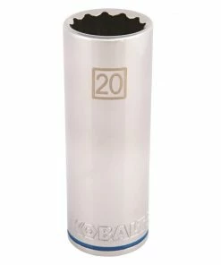 Kobalt Sockets & Socket Sets Metric 1/2-in Drive 12-point 20-mm Deep Socket