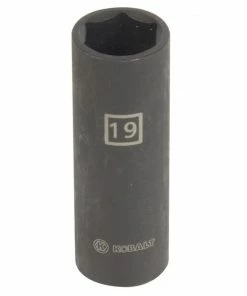Kobalt Impact Sockets & Impact Socket Sets Metric 1/2-in Drive 19mm 6-Point Impact Socket