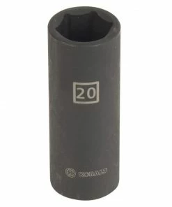 Kobalt Impact Sockets & Impact Socket Sets Metric 1/2-in Drive 20mm 6-Point Impact Socket