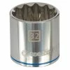 Kobalt Sockets & Socket Sets Metric 1/2-in Drive 12-point 32-mm Shallow Socket