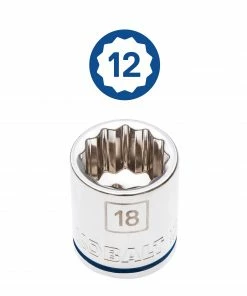 Kobalt Mechanics Tool Sets 30-Piece Standard (SAE) and Metric Combination Polished Chrome Mechanics Tool Set (3/8-in) -Household Tools Shop 09480528