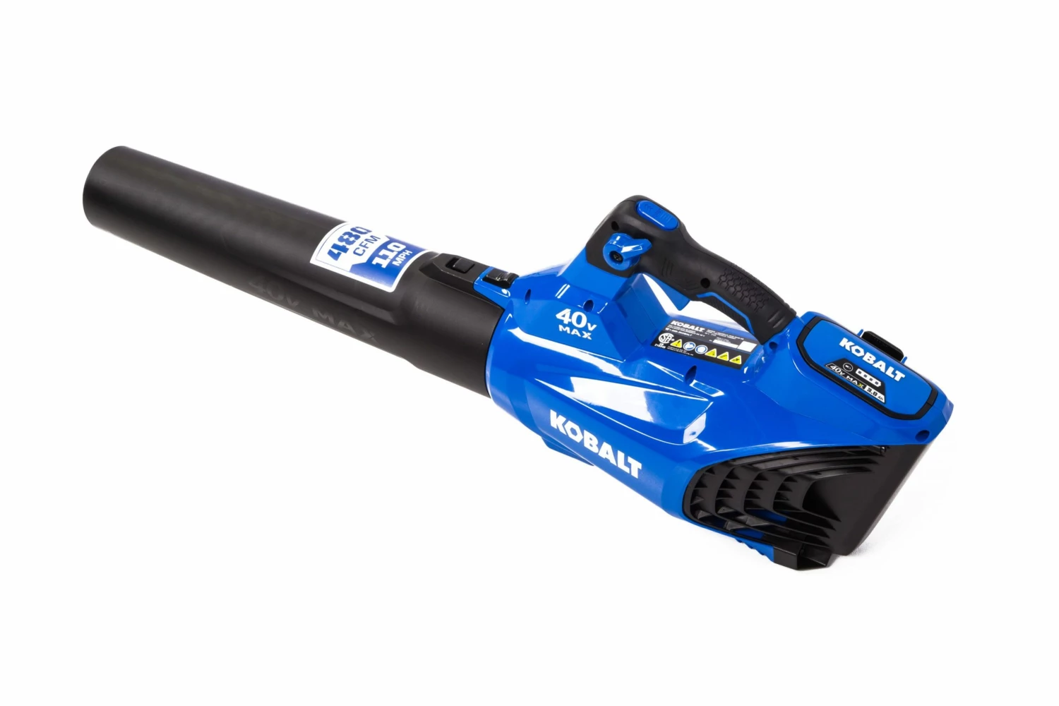 Kobalt Cordless Electric Leaf Blowers 40-Volt Max 110-MPH Handheld Cordless Electric Leaf Blower(Battery Not Included) 3 Kobalt Cordless Electric Leaf Blowers 40-Volt Max 110-MPH Handheld Cordless Electric Leaf Blower(Battery Not Included) - Image 3