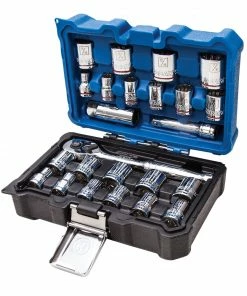 Kobalt Mechanics Tool Sets 24-Piece Standard (SAE) and Metric Combination Polished Chrome Mechanics Tool Set (3/8-in) 16 Kobalt Mechanics Tool Sets 24-Piece Standard (SAE) and Metric Combination Polished Chrome Mechanics Tool Set (3/8-in) -Household Tools Shop 10340574