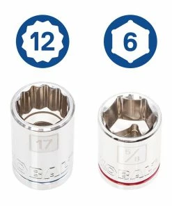 Kobalt Mechanics Tool Sets 64-Piece Standard (SAE) and Metric Combination Polished Chrome Mechanics Tool Set (1/4-in; 3/8-in; 1/2-in;) -Household Tools Shop 10374018