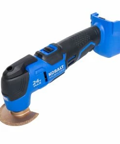 Kobalt Oscillating Tool Kits 18-Piece Brushless 24-volt Max Variable Speed Oscillating Multi-Tool Kit with Soft Case -Household Tools Shop 11384245