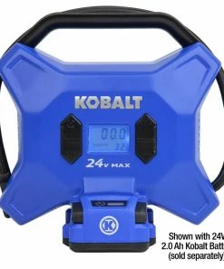 Kobalt Air Inflators Kobalt 24 Volt cordless high pressure inflator 24-Volt Lithium Ion (Li-Ion) Air Inflator (Power Source: Battery) 12 Kobalt Air Inflators Kobalt 24 Volt cordless high pressure inflator 24-Volt Lithium Ion (Li-Ion) Air Inflator (Power Source: Battery) -Household Tools Shop 11621567