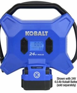 Kobalt Air Inflators Kobalt 24 Volt cordless high pressure inflator 24-Volt Lithium Ion (Li-Ion) Air Inflator (Power Source: Battery) 13 Kobalt Air Inflators Kobalt 24 Volt cordless high pressure inflator 24-Volt Lithium Ion (Li-Ion) Air Inflator (Power Source: Battery) -Household Tools Shop 11621568