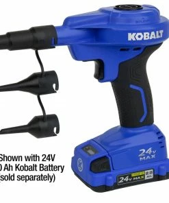Kobalt Air Inflators 24V Cordless High Volume Inflator 24-Volt Lithium Ion (Li-Ion) Air Inflator (Power Source: Battery) -Household Tools Shop 11629465
