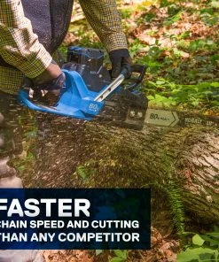 Kobalt Cordless Electric Chainsaws 80-Volt Max 18-in Brushless Cordless Electric Chainsaw 5 Ah (Battery & Charger Included) -Household Tools Shop 12049906