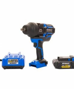 Kobalt Impact Wrenches 24-Volt XTR Variable Speed Brushless 1/2-in Drive Cordless Impact Wrench (1-Battery Included)