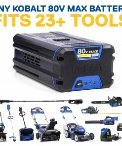 Kobalt Cordless Electric Chainsaws 80-Volt Max 18-in Brushless Cordless Electric Chainsaw 5 Ah (Battery & Charger Included) -Household Tools Shop 12158301