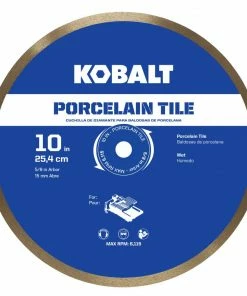 Kobalt Diamond Saw Blades 10-in Wet Porcelain Tile Diamond Saw Blade