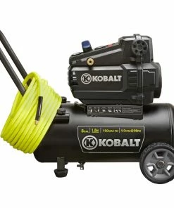 Kobalt Air Compressors 8-Gallon Single Stage Portable Electric Horizontal Air Compressor -Household Tools Shop 15104716