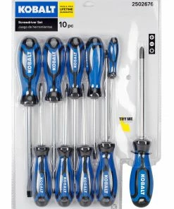 Kobalt Screwdrivers 10-Piece Plastic Handle Magnetic Set Screwdriver Set