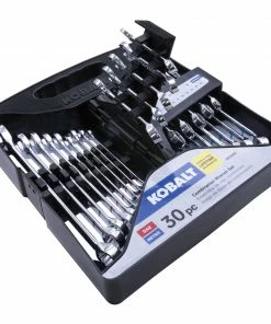 Kobalt Combination Wrenches & Sets 30-Piece Set 12-point Standard (SAE) and Metric Combination Standard Combination Wrench Set -Household Tools Shop 15484717 scaled