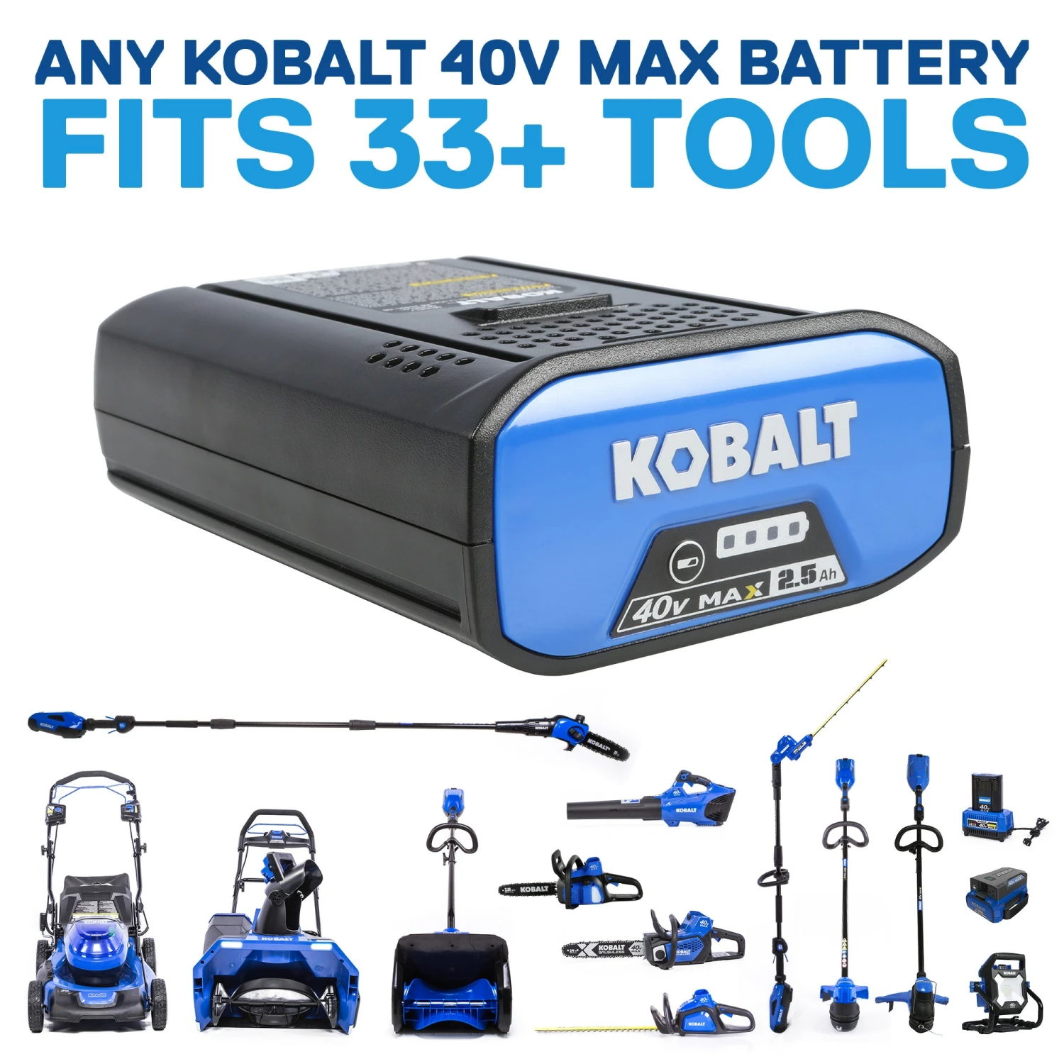 Kobalt Cordless Electric String Trimmers 40-volt Max 15-in Straight Cordless String Trimmer (Tool Only) 12 Kobalt Cordless Electric String Trimmers 40-volt Max 15-in Straight Cordless String Trimmer (Tool Only) - Image 12