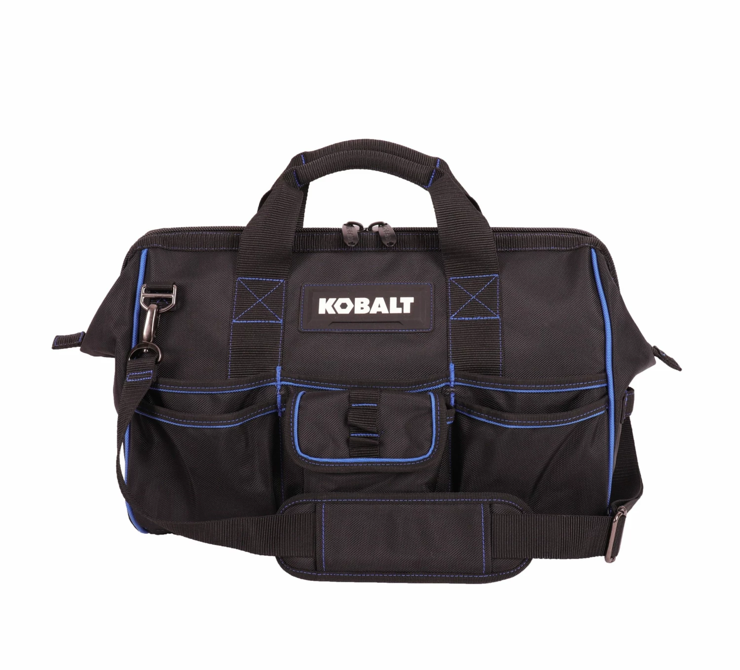Kobalt Tool Bags Blue Black Polyester 16-in Zippered Cargo Bag 1 Kobalt Tool Bags Blue Black Polyester 16-in Zippered Cargo Bag