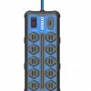 Kobalt Power Strips 10-Outlet 2-USB Ports Blue Power Strip