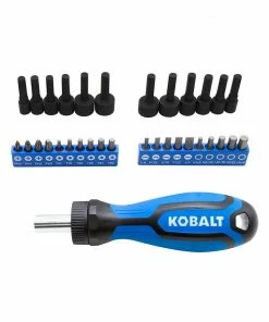 Kobalt Mechanics Tool Sets 118-Piece Standard (SAE) and Metric Combination Polished Chrome Mechanics Tool Set (3/8-in;) -Household Tools Shop 16006942