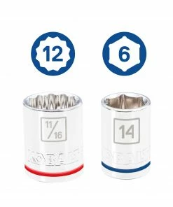 Kobalt Mechanics Tool Sets 118-Piece Standard (SAE) and Metric Combination Polished Chrome Mechanics Tool Set (3/8-in;) -Household Tools Shop 16006944