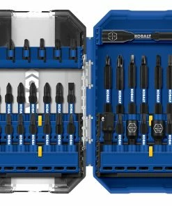 Kobalt Screwdriver Bits KOBALT XTR Impact driver bit set High-speed Steel Hex Shank Screwdriver Bit Set (35-Piece)