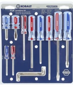 Kobalt Screwdrivers 12-Piece Acetate Handle Set Multi-bit Screwdriver Set -Household Tools Shop 16988796
