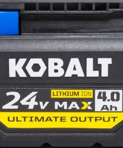 Kobalt Power Tool Batteries & Chargers Ultimate Output 24-Volt Max 4 Amp-Hour Lithium Power Tool Battery -Household Tools Shop 16994371