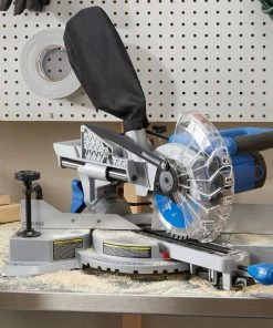 Kobalt Miter Saws Compact sliding 7-1/4-in 10 Amps Single Bevel Sliding Compound Corded Miter Saw -Household Tools Shop 17754774