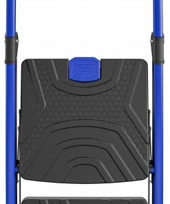 Kobalt Step Stools 3-Step 300-lb Capacity Black Steel Foldable Step Stool -Household Tools Shop 17787990